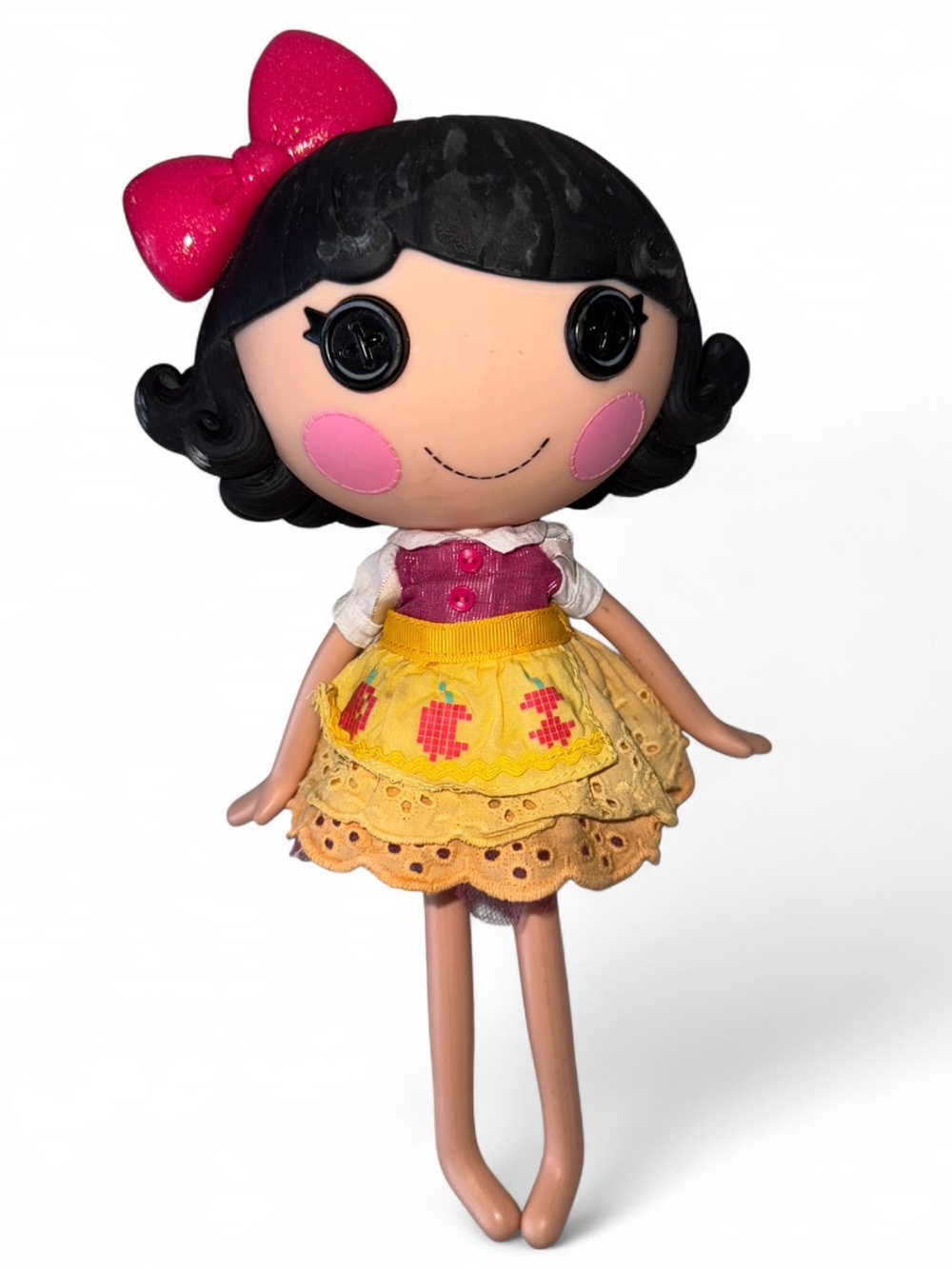 Lalaloopsy Snowy Fairest Snow White 12" Doll 2000s No Pet No Shoes-Flawed READ